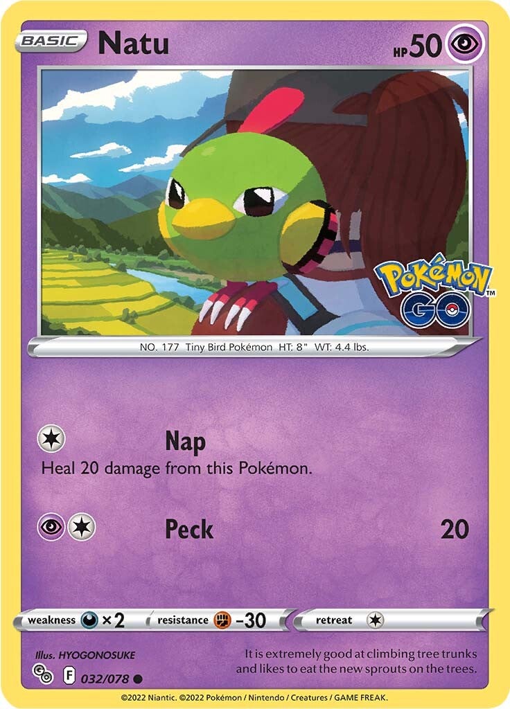 Natu (032/078) [Pokémon GO] | Exor Games Dartmouth