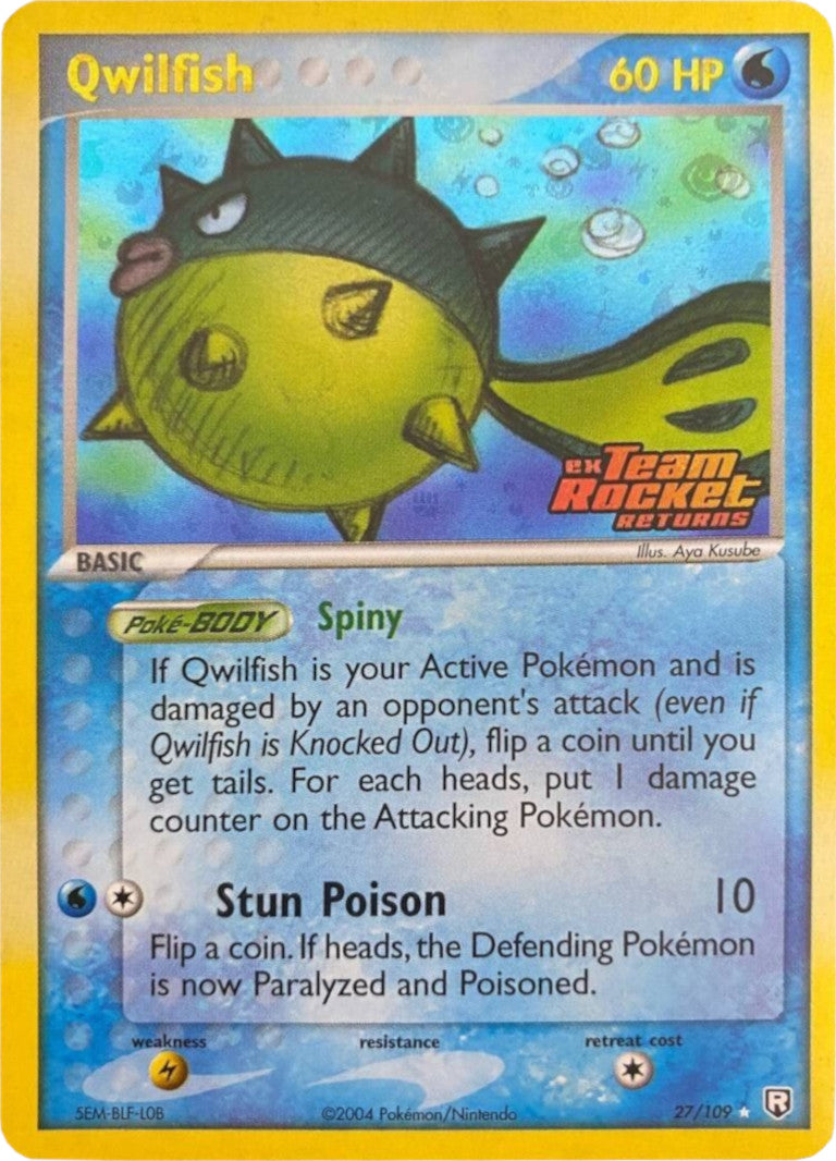 Qwilfish (27/109) (Stamped) [EX: Team Rocket Returns] | Exor Games Dartmouth