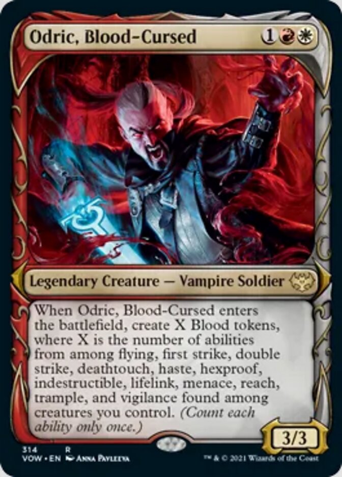 Odric, Blood-Cursed (Showcase Fang Frame) [Innistrad: Crimson Vow] | Exor Games Dartmouth