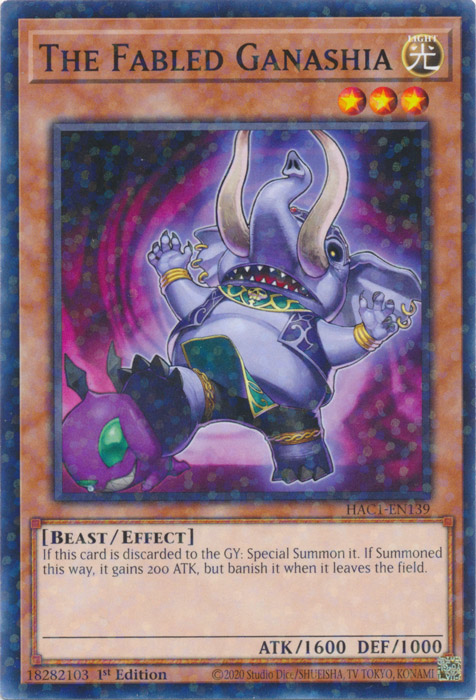 The Fabled Ganashia (Duel Terminal) [HAC1-EN139] Common | Exor Games Dartmouth
