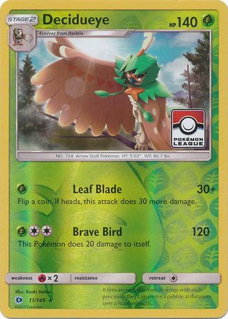 Decidueye (11/149) (League Promo) [Sun & Moon: Base Set] | Exor Games Dartmouth