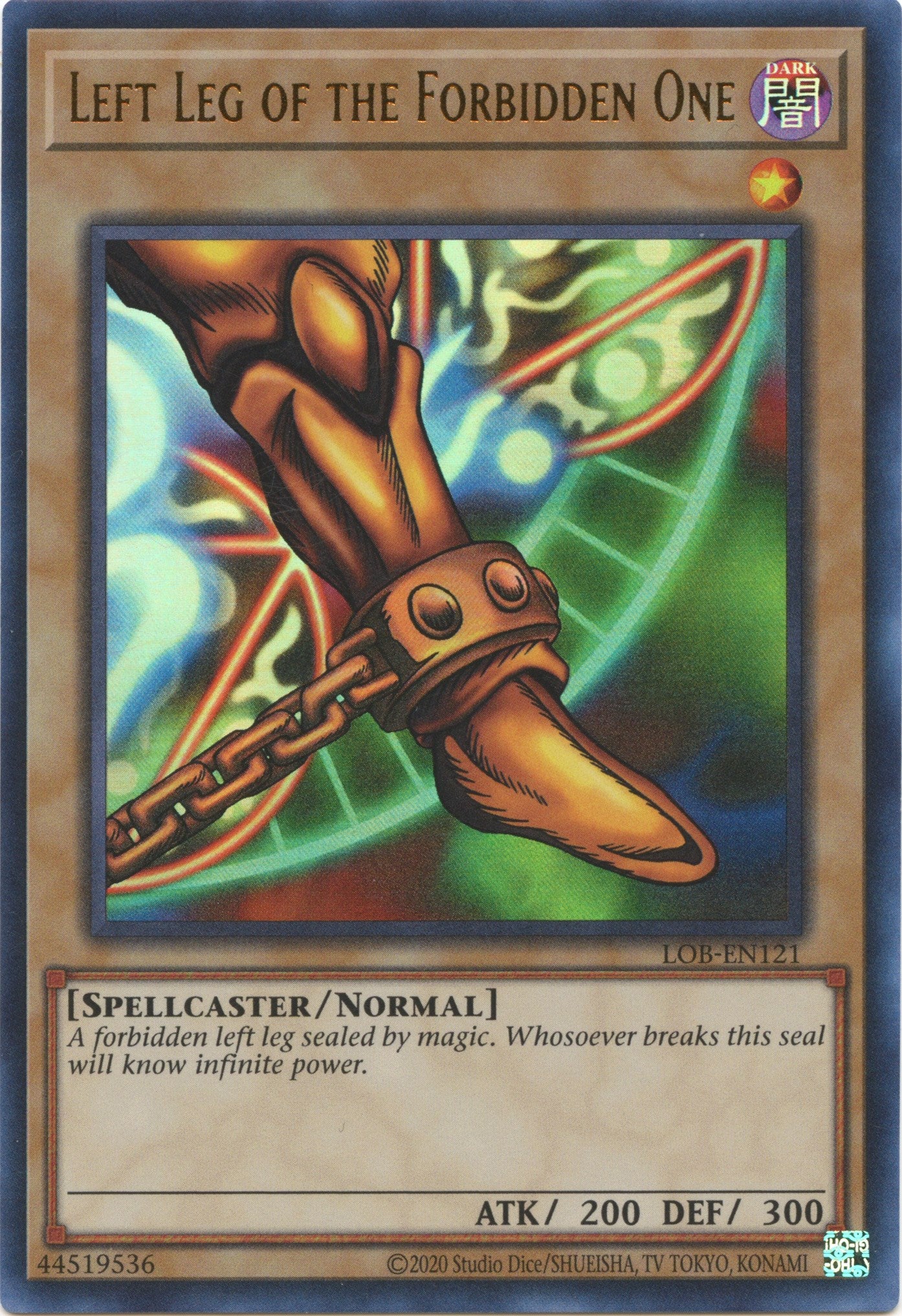 Left Leg of the Forbidden One (25th Anniversary) [LOB-EN121] Ultra Rare | Exor Games Dartmouth