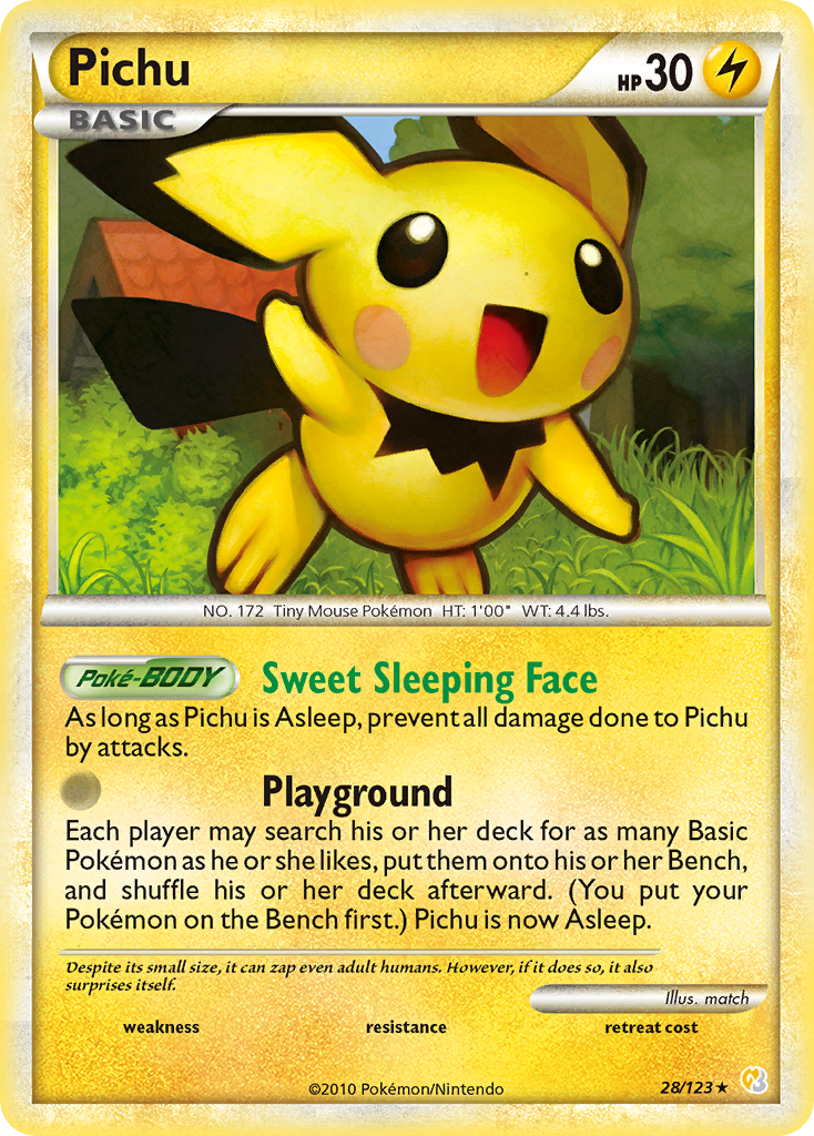 Pichu (28/123) [HeartGold & SoulSilver: Base Set] | Exor Games Dartmouth