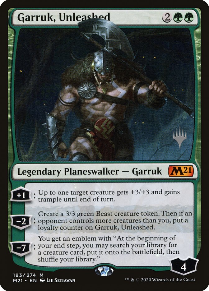 Garruk, Unleashed (Promo Pack) [Core Set 2021 Promos] | Exor Games Dartmouth