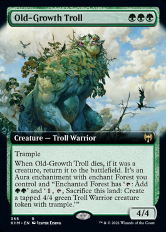 Old-Growth Troll (Extended Art) [Kaldheim] | Exor Games Dartmouth