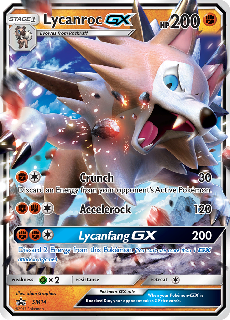 Lycanroc GX (SM14) [Sun & Moon: Black Star Promos] | Exor Games Dartmouth