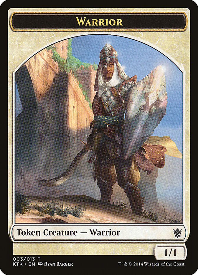 Warrior (003/013) [Khans of Tarkir Tokens] | Exor Games Dartmouth