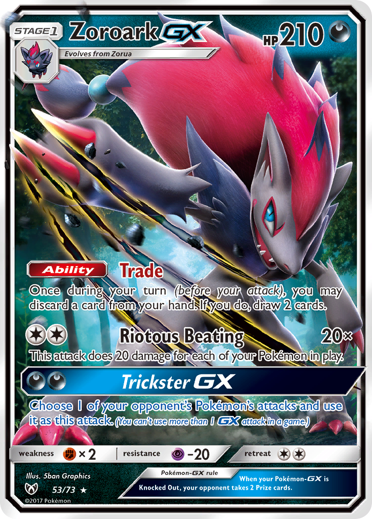 Zoroark GX (53/73) [Sun & Moon: Shining Legends] | Exor Games Dartmouth