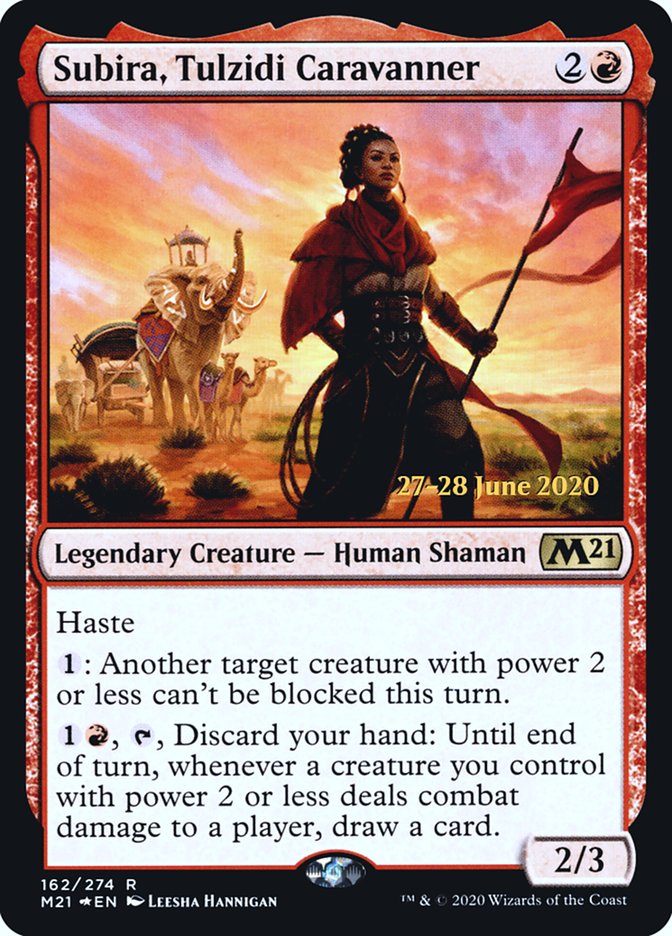 Subira, Tulzidi Caravanner  [Core Set 2021 Prerelease Promos] | Exor Games Dartmouth
