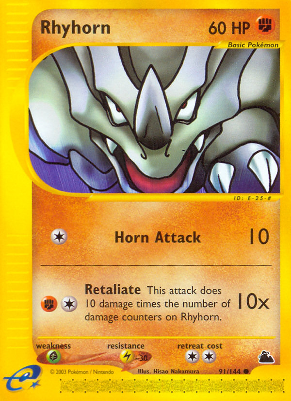 Rhyhorn (91/144) [Skyridge] | Exor Games Dartmouth