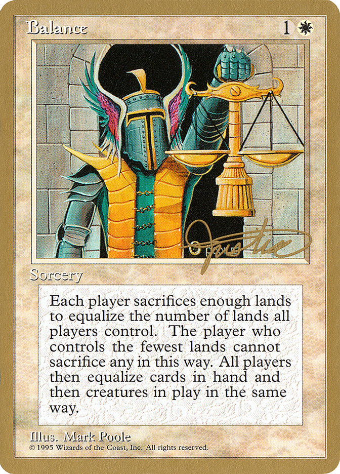 Balance (Mark Justice) [Pro Tour Collector Set] | Exor Games Dartmouth