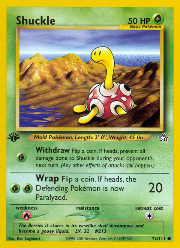 Shuckle (72/111) [Neo Genesis 1st Edition] | Exor Games Dartmouth