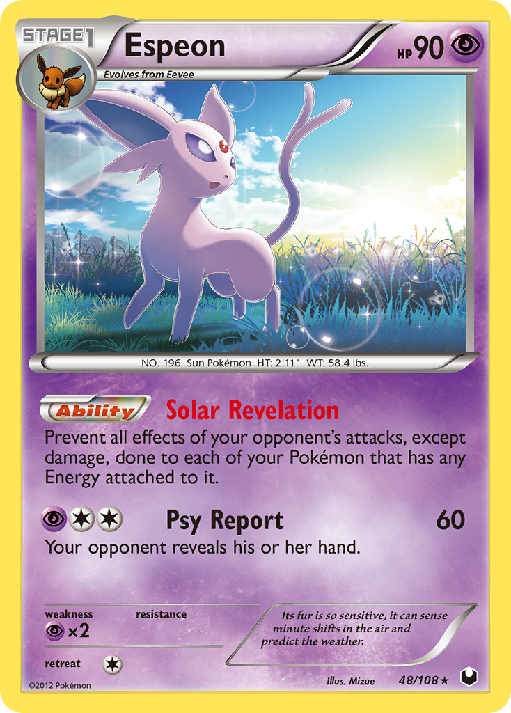 Espeon (48/108) [Black & White: Dark Explorers] | Exor Games Dartmouth