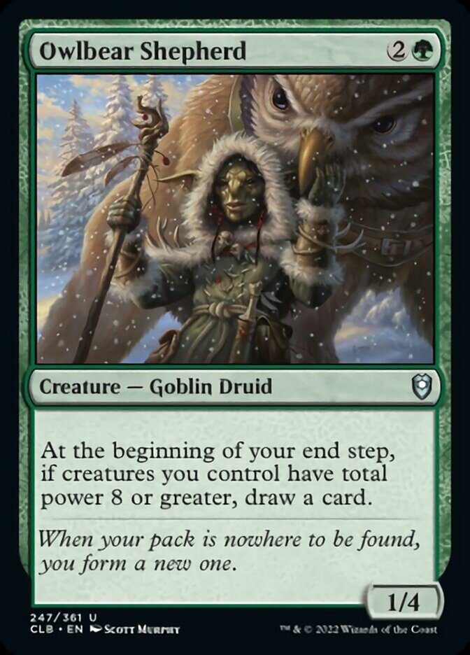 Owlbear Shepherd [Commander Legends: Battle for Baldur's Gate] | Exor Games Dartmouth