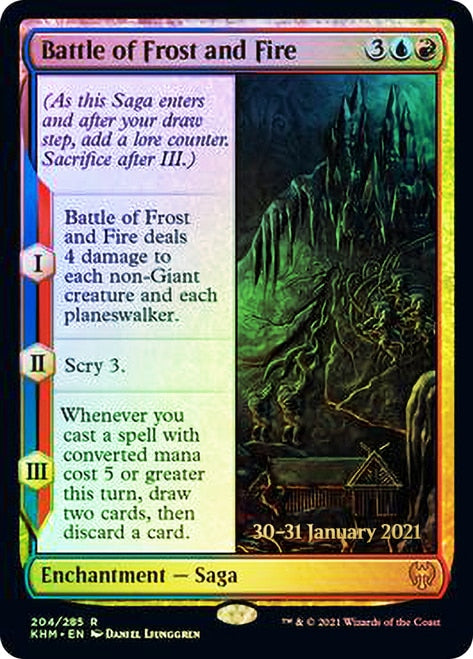 Battle of Frost and Fire [Kaldheim Prerelease Promos] | Exor Games Dartmouth