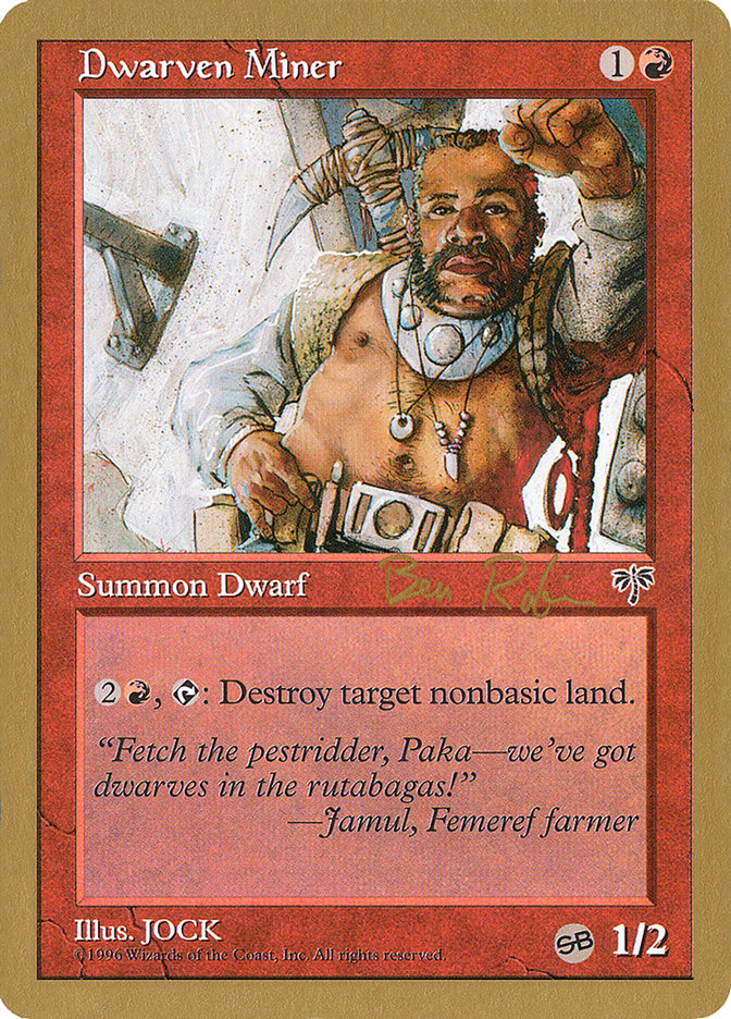Dwarven Miner (Ben Rubin) (SB) [World Championship Decks 1998] | Exor Games Dartmouth