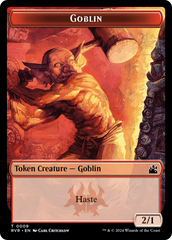 Saproling // Goblin (0009) Double-Sided Token [Ravnica Remastered Tokens] | Exor Games Dartmouth