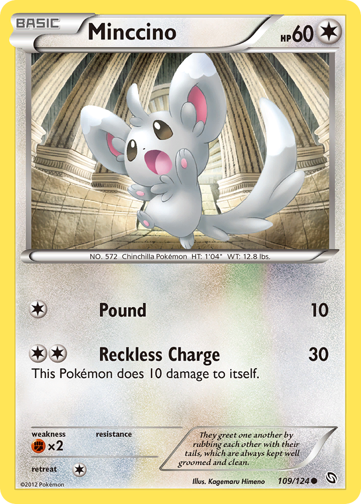 Minccino (109/124) [Black & White: Dragons Exalted] | Exor Games Dartmouth