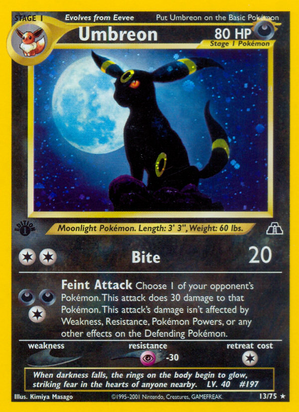 Umbreon (13/75) [Neo Discovery 1st Edition] | Exor Games Dartmouth