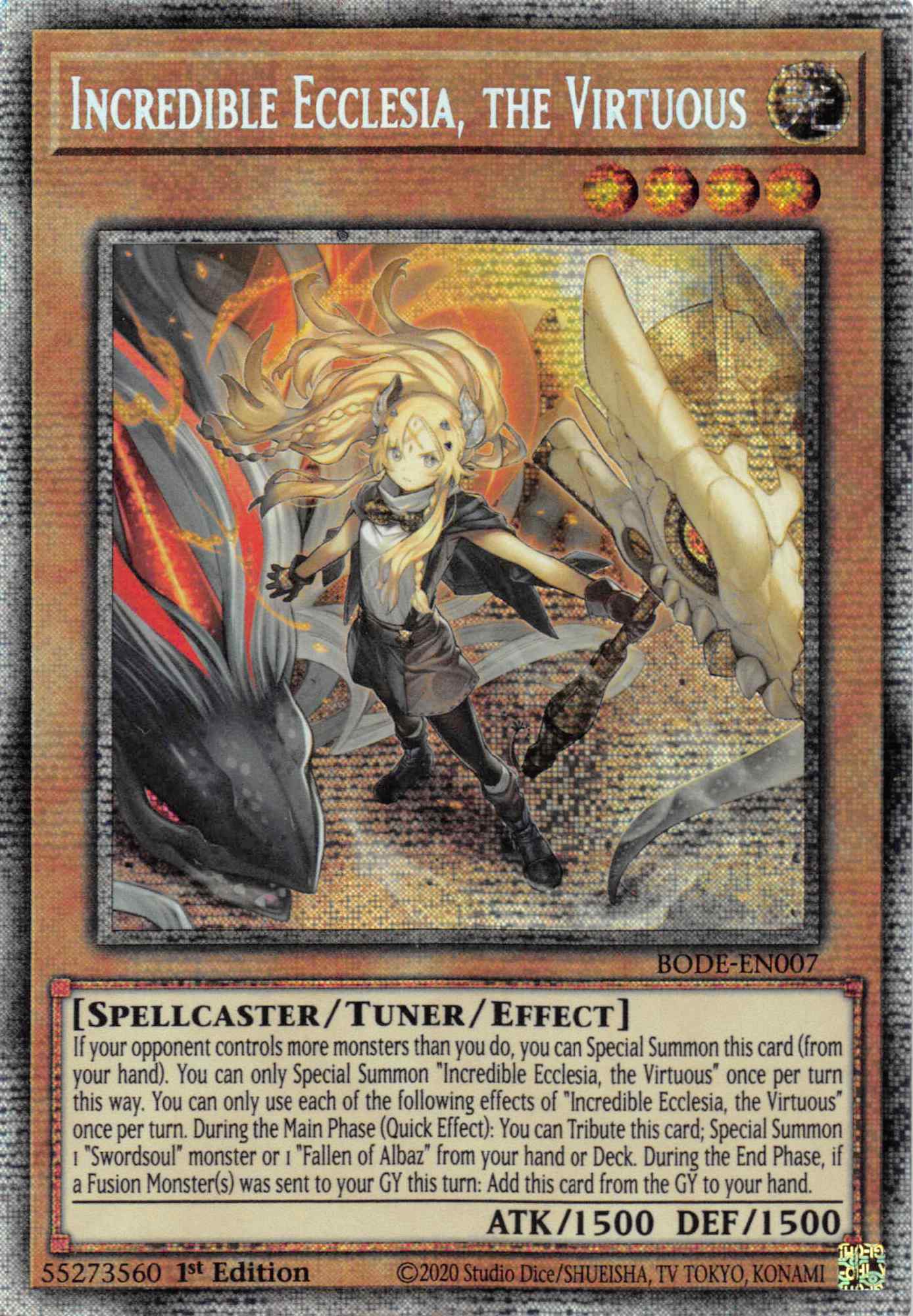 Incredible Ecclesia, the Virtuous [BODE-EN007] Starlight Rare | Exor Games Dartmouth