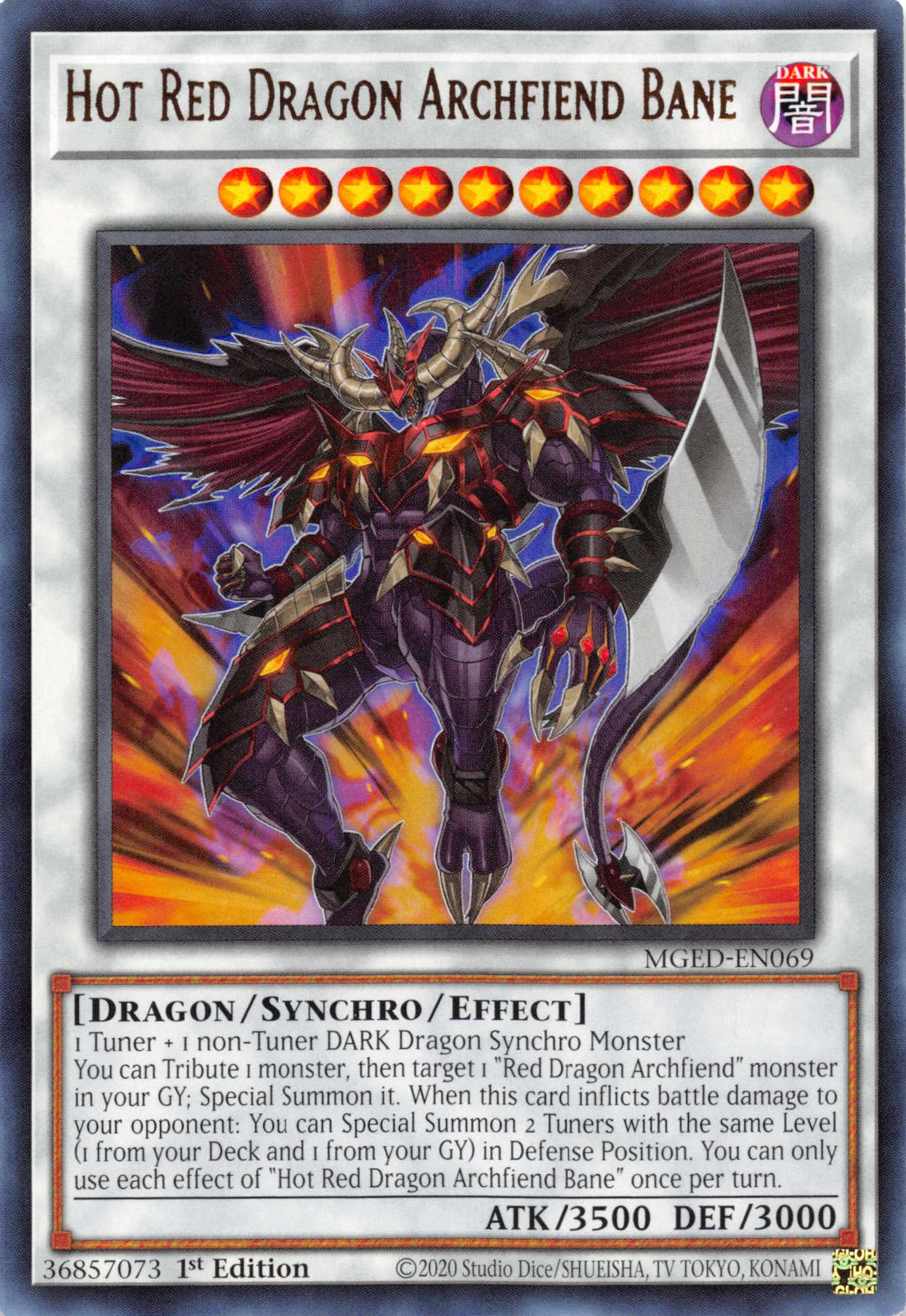 Hot Red Dragon Archfiend Bane [MGED-EN069] Rare | Exor Games Dartmouth