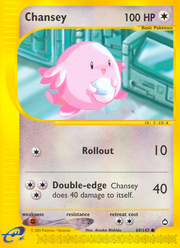 Chansey (69/147) [Aquapolis] | Exor Games Dartmouth