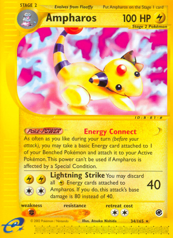 Ampharos (34/165) [Expedition: Base Set] | Exor Games Dartmouth