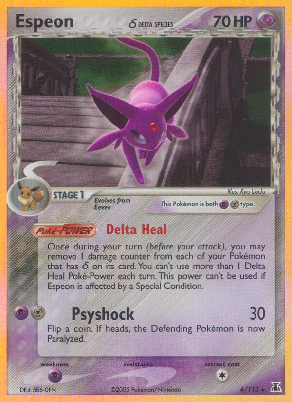 Espeon (4/113)(Delta Species) [EX: Delta Species] | Exor Games Dartmouth