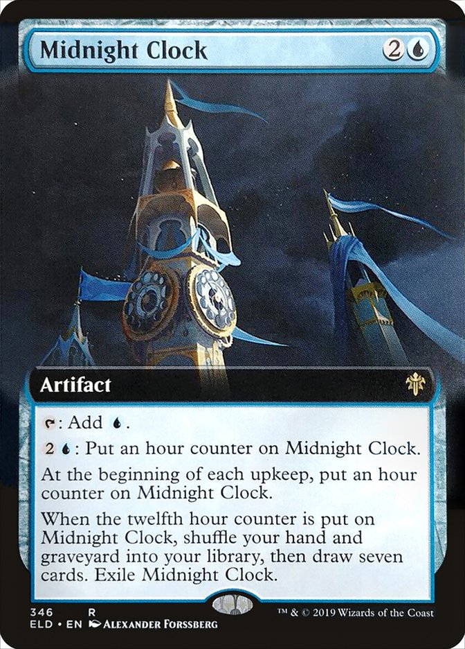 Midnight Clock (Extended Art) [Throne of Eldraine] | Exor Games Dartmouth