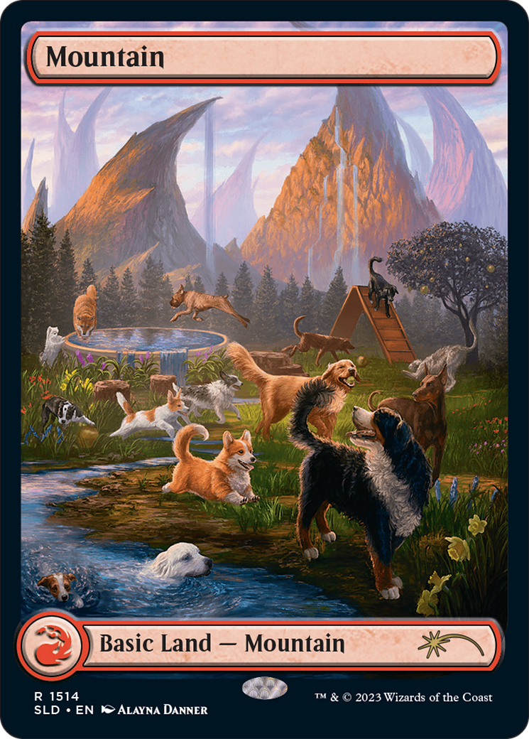 Mountain (1514) [Secret Lair Commander Deck: Raining Cats and Dogs] | Exor Games Dartmouth