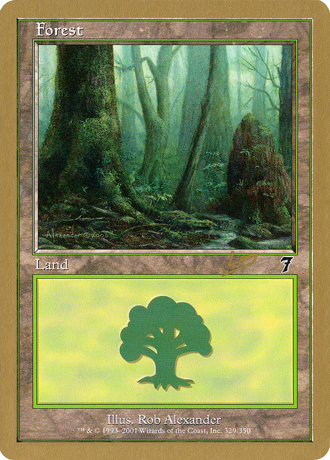 Forest (rl329) (Raphael Levy) [World Championship Decks 2002] | Exor Games Dartmouth