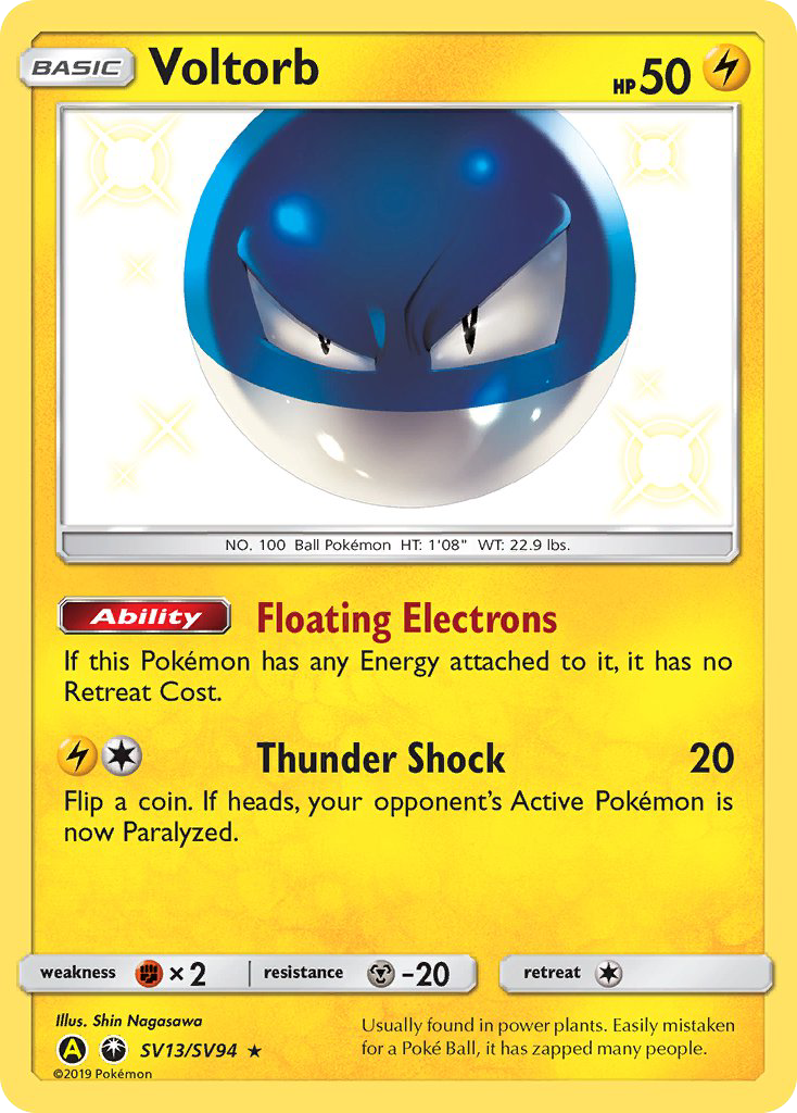 Voltorb (SV13/SV94) [Sun & Moon: Hidden Fates - Shiny Vault] | Exor Games Dartmouth