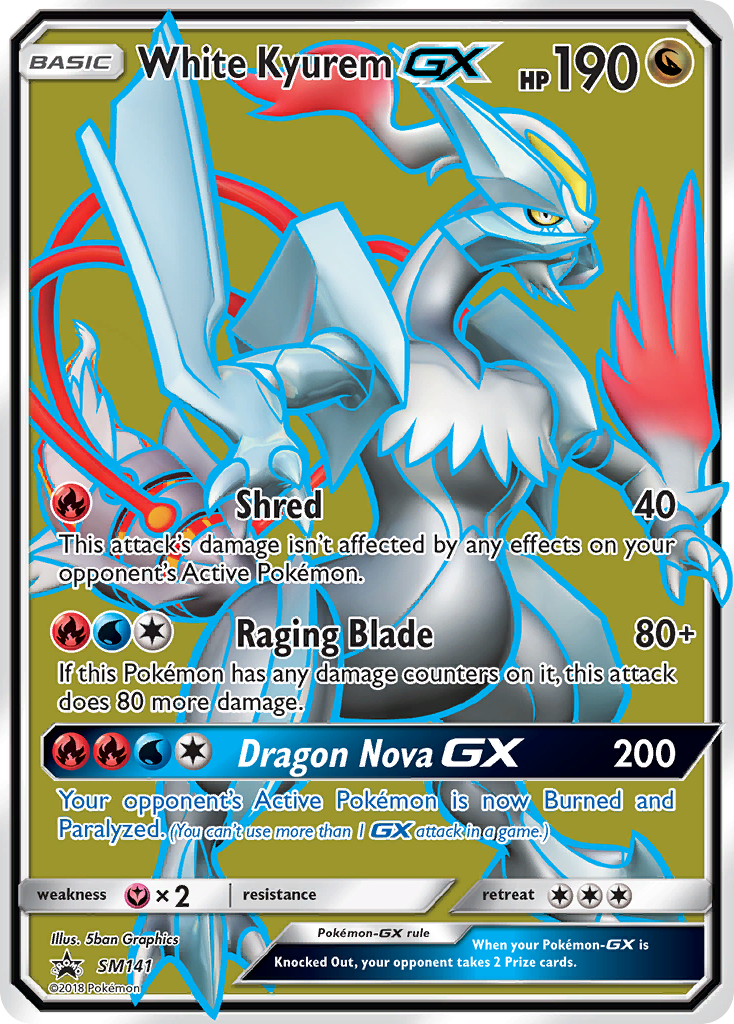 White Kyurem GX (SM141) [Sun & Moon: Black Star Promos] | Exor Games Dartmouth