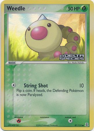 Weedle (87/113) (Stamped) [EX: Delta Species] | Exor Games Dartmouth