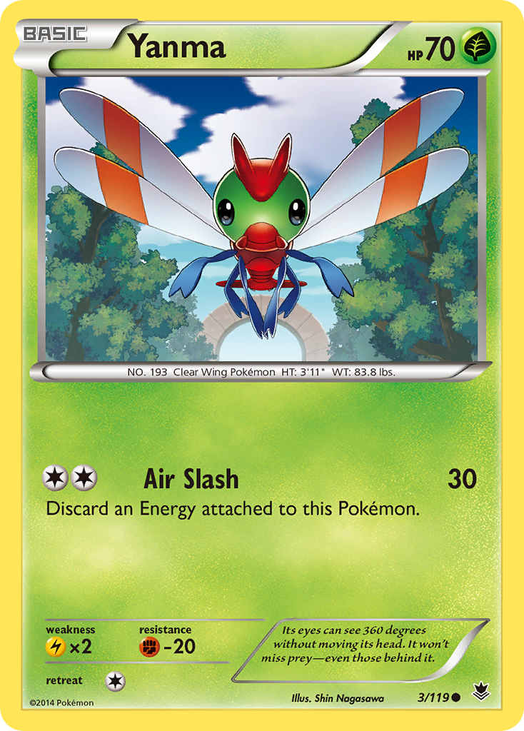 Yanma (3/119) [XY: Phantom Forces] | Exor Games Dartmouth