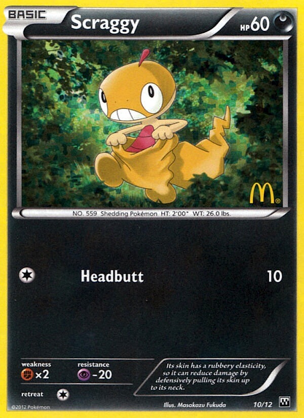 Scraggy (10/12) [McDonald's Promos: 2012 Collection] | Exor Games Dartmouth