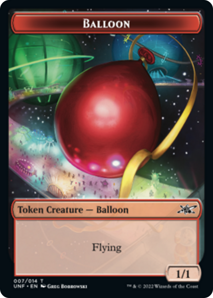 Cat // Balloon Double-sided Token [Unfinity Tokens] | Exor Games Dartmouth