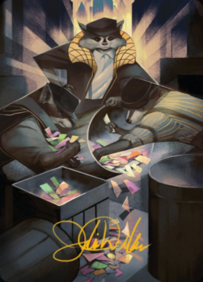 Masked Bandits Art Card (Gold-Stamped Signature) [Streets of New Capenna Art Series] | Exor Games Dartmouth