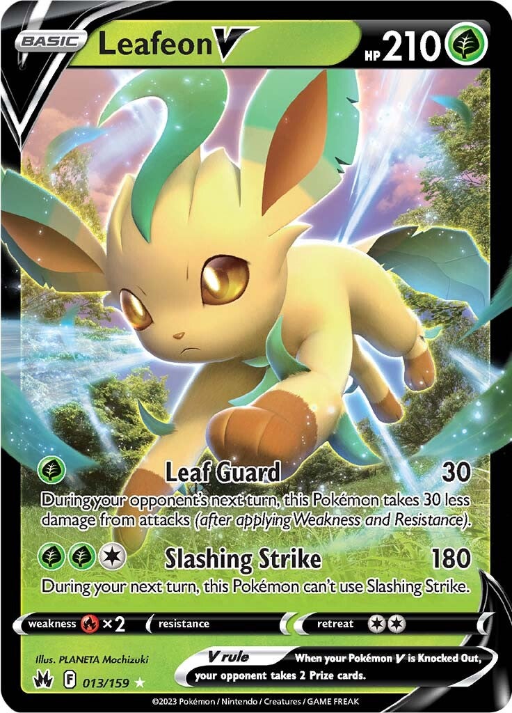 Leafeon V (013/159) [Sword & Shield: Crown Zenith] | Exor Games Dartmouth