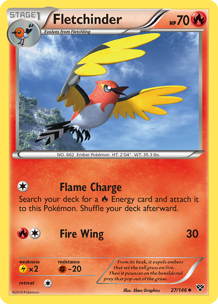 Fletchinder (27/146) [XY: Base Set] | Exor Games Dartmouth