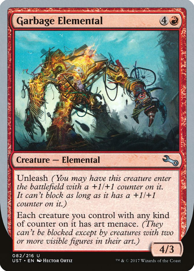 Garbage Elemental (4/3 Creature) [Unstable] | Exor Games Dartmouth