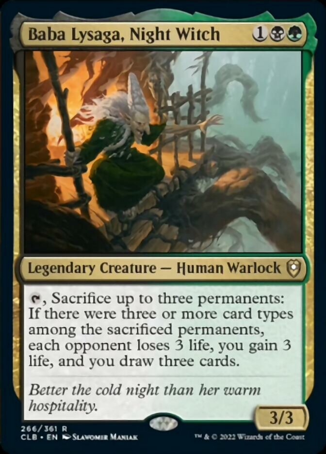 Baba Lysaga, Night Witch [Commander Legends: Battle for Baldur's Gate] | Exor Games Dartmouth