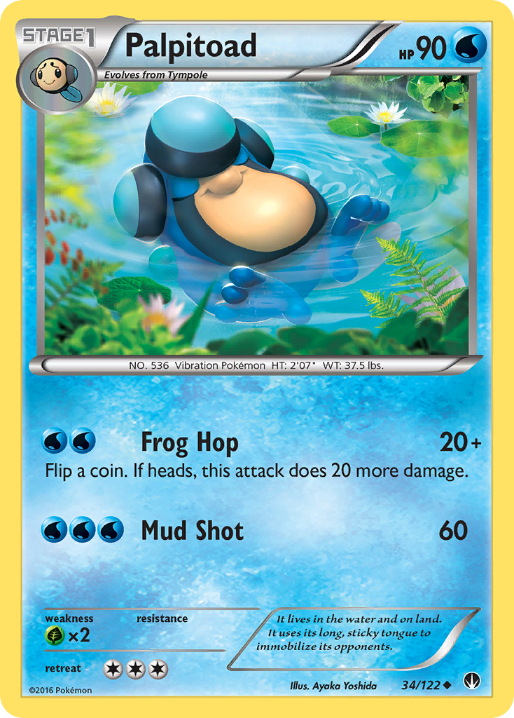 Palpitoad (34/122) [XY: BREAKpoint] | Exor Games Dartmouth