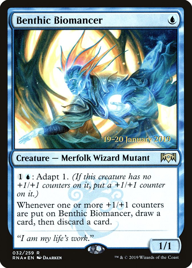 Benthic Biomancer [Ravnica Allegiance Prerelease Promos] | Exor Games Dartmouth