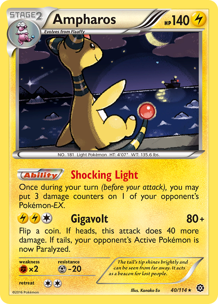 Ampharos (40/114) [XY: Steam Siege] | Exor Games Dartmouth