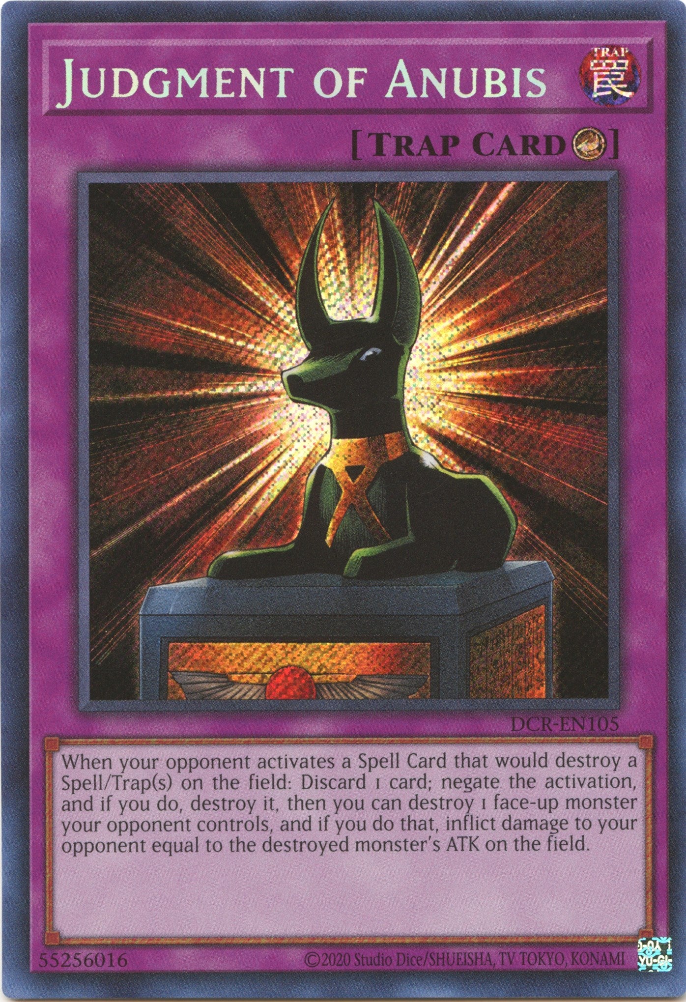 Judgment of Anubis (25th Anniversary) [DCR-EN105] Secret Rare | Exor Games Dartmouth