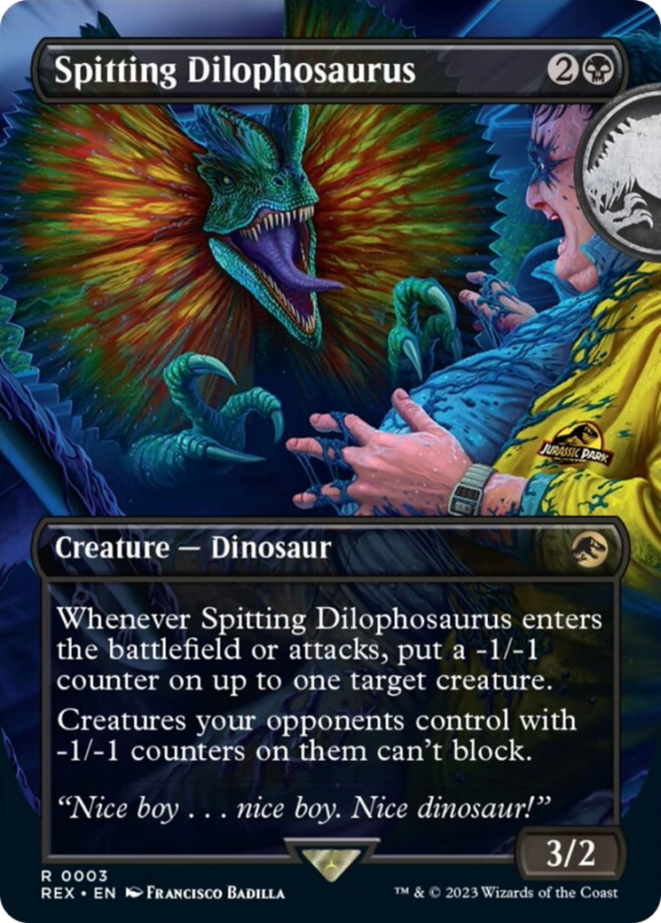 Spitting Dilophosaurus (Borderless) [Jurassic World Collection] | Exor Games Dartmouth