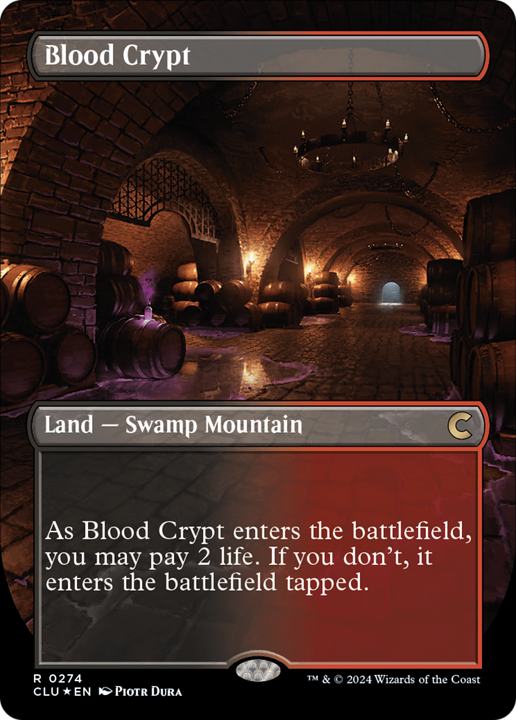 Blood Crypt (Borderless) [Ravnica: Clue Edition] | Exor Games Dartmouth