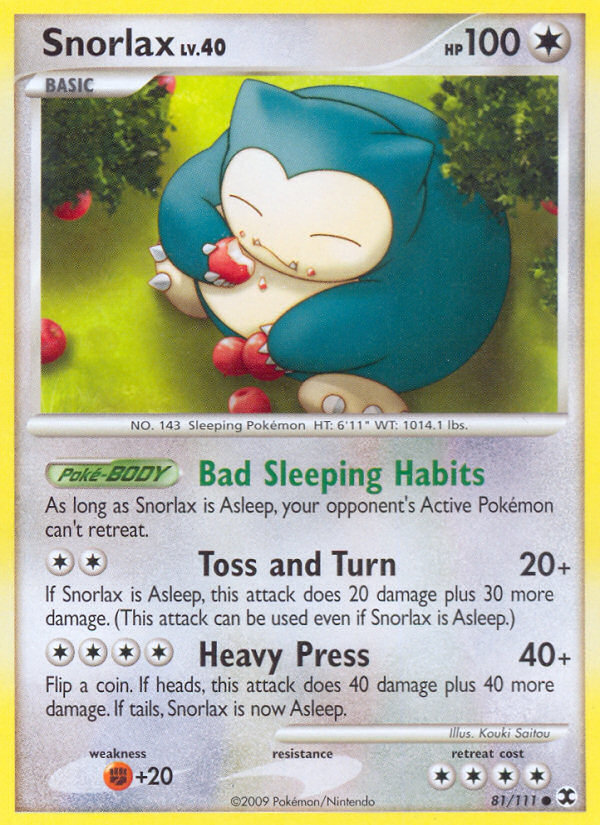 Snorlax (81/111) [Platinum: Rising Rivals] | Exor Games Dartmouth