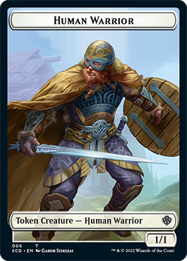 Insect // Human Warrior Double-Sided Token [Starter Commander Decks] | Exor Games Dartmouth